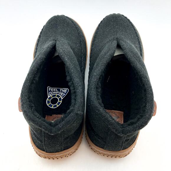 Dockers Mens Rugged Slip-On Slipper Boots US 10 Grey Wool Round Toe NIB - Picture 8 of 10